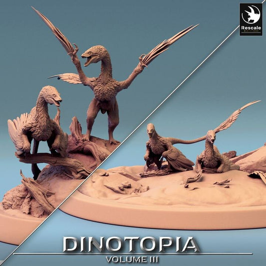 Figurine JDR Pack Vélociraptor Rescale Miniatures Impression 3D