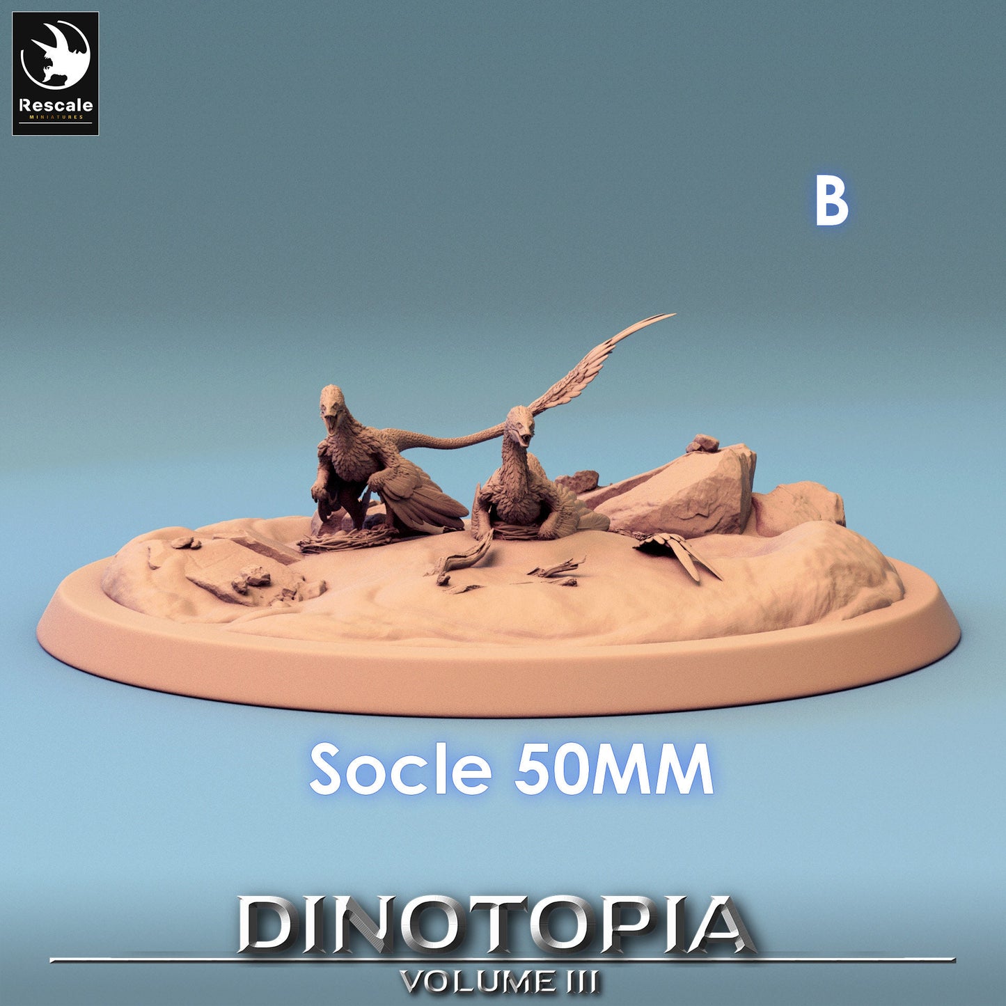 Figurine JDR Pack Vélociraptor Rescale Miniatures Impression 3D