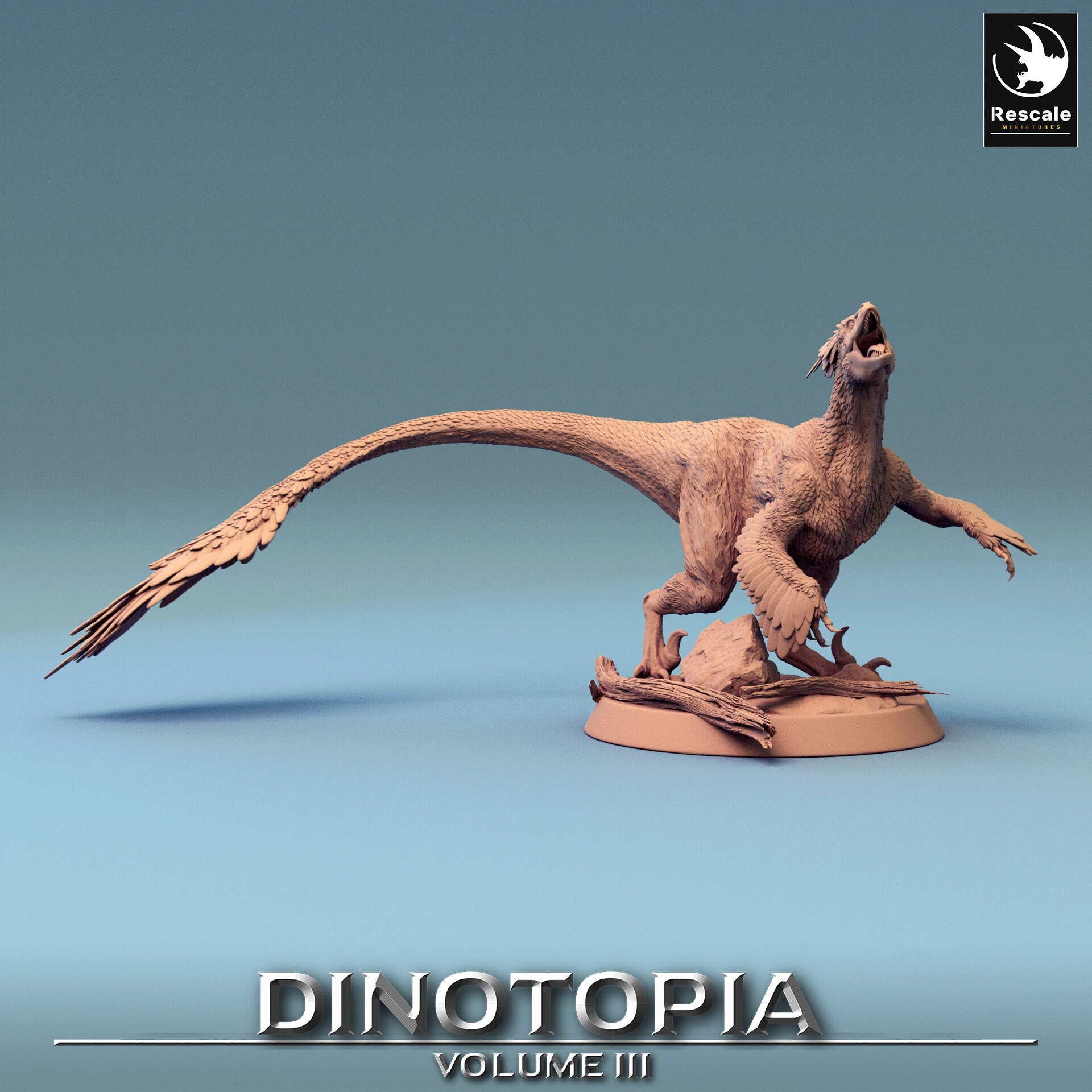 Figurine JDR Wargame Pyroraptors Pack Rescale Miniatures Impression 3D