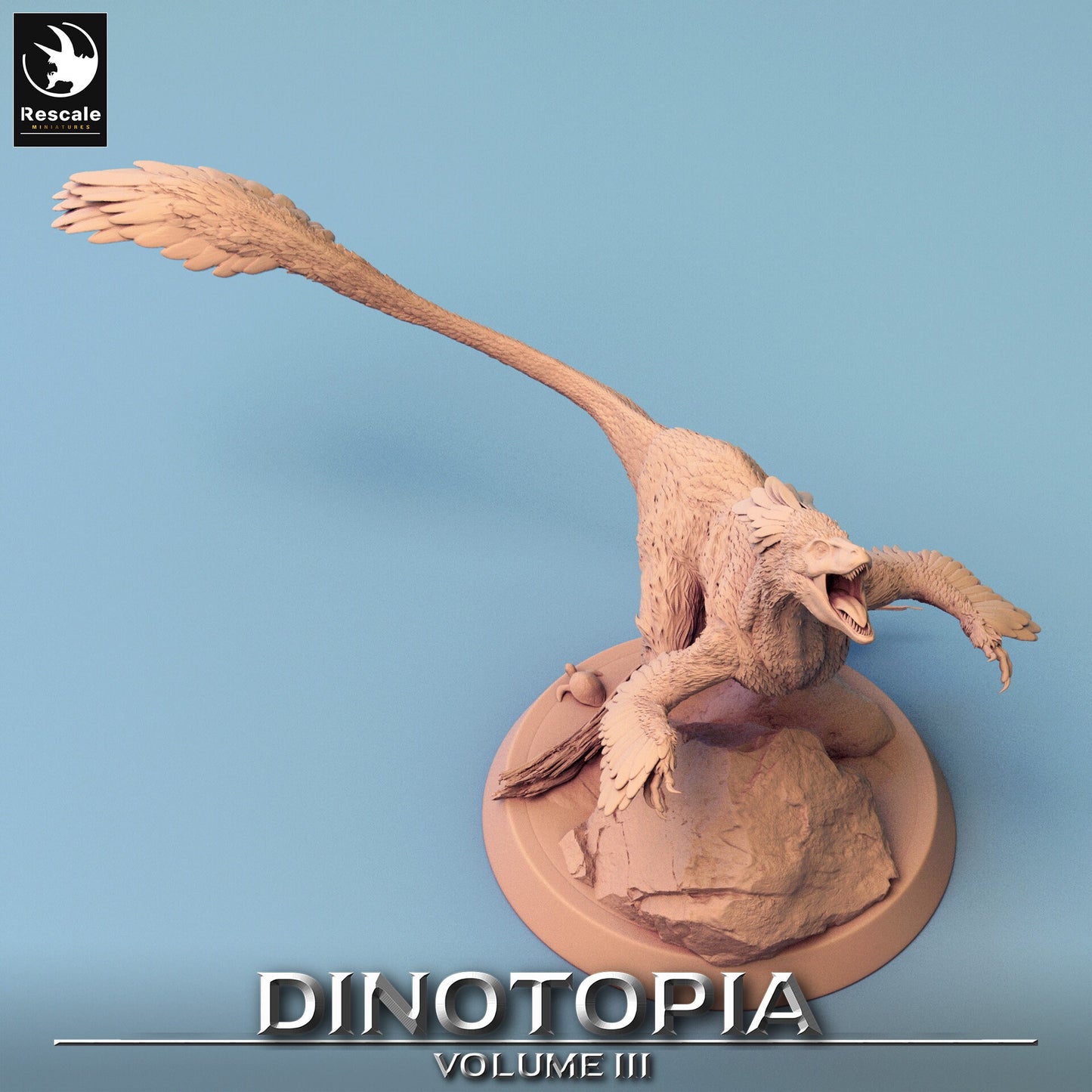 Figurine JDR Wargame Pyroraptors Pack Rescale Miniatures Impression 3D