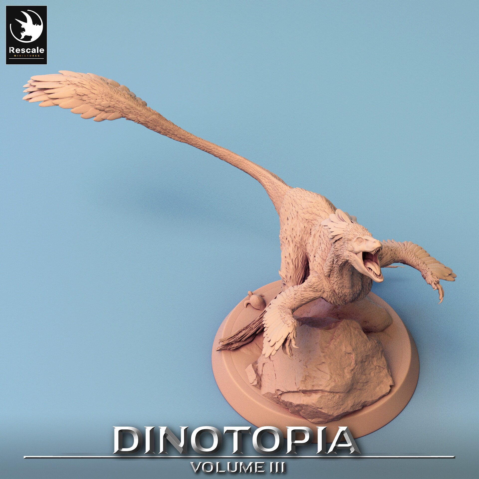Figurine JDR Wargame Pyroraptors Pack Rescale Miniatures Impression 3D
