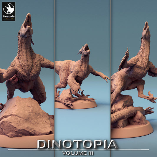 Figurine JDR Wargame Pyroraptors Pack Rescale Miniatures Impression 3D