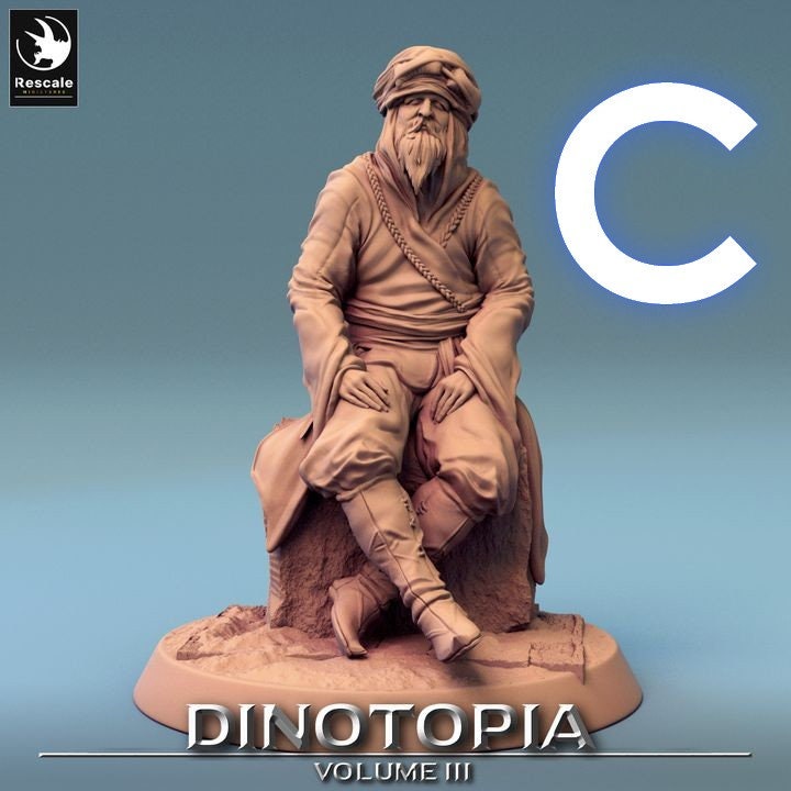 Figurine JDR Wargame Pack Guilde Caravane Rescale Miniatures Impression 3D