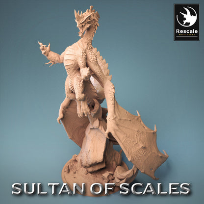 Figurine JDR Dragon Bleu Légendaire Rescale Miniatures Impression 3D