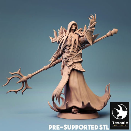 Figurine JDR Nécromancien 2 Rescale Miniatures Impression 3D