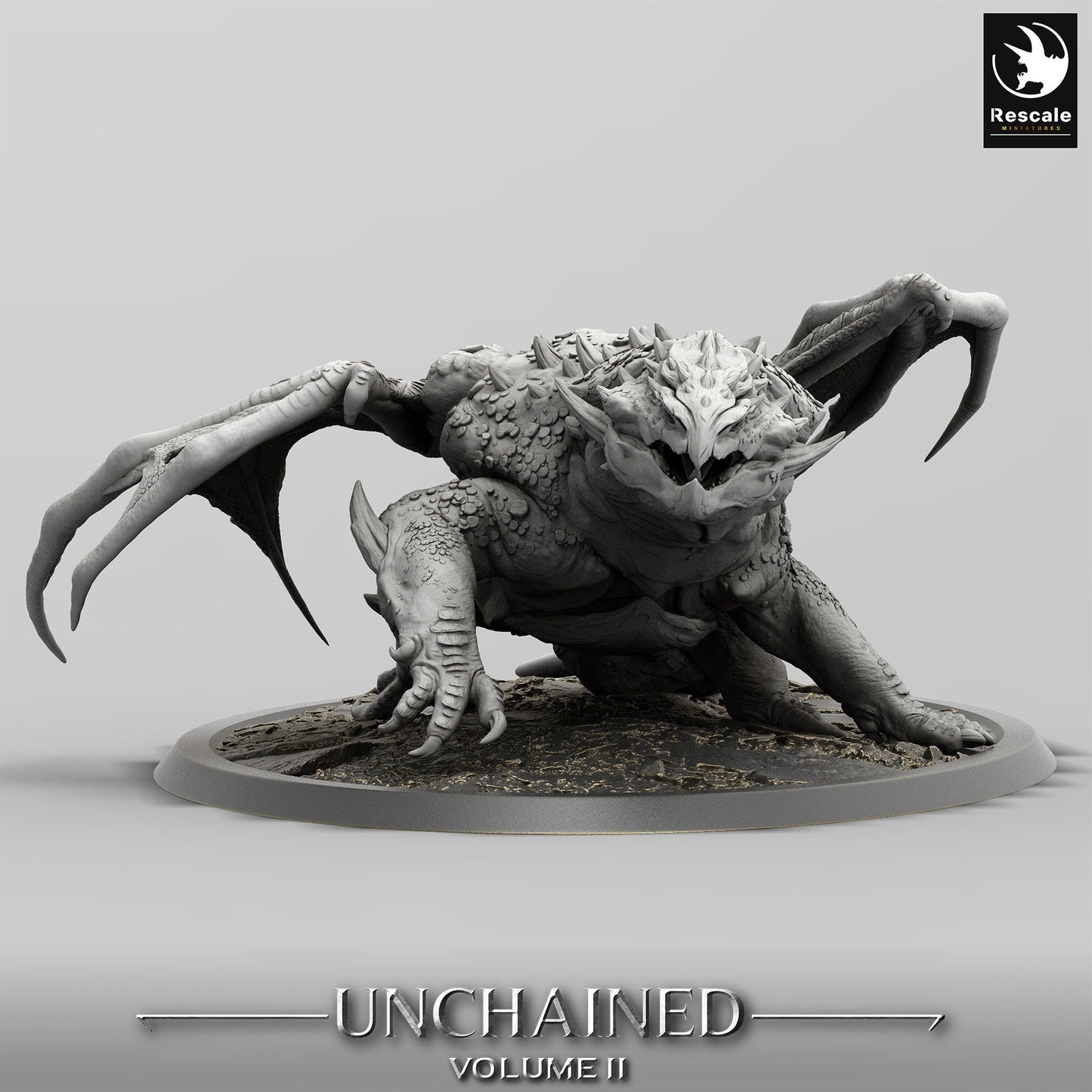Figurine Jdr Dragon Volcanique Rescale Miniatures Impression 3D