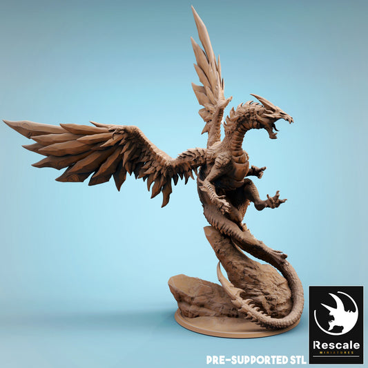 Figurine JDR Dragon d'Acier Adulte Rescale Miniatures Impression 3D