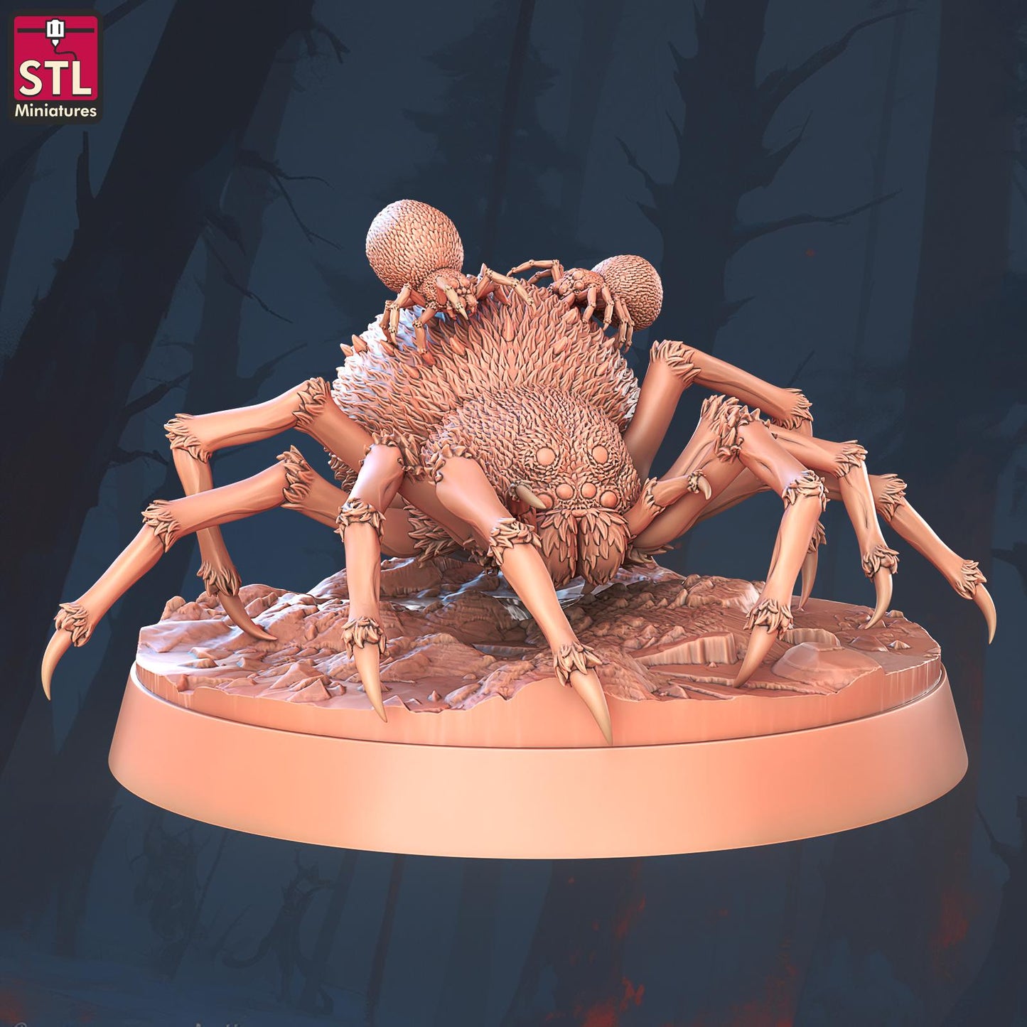 Figurine JDR Pack Araignées STL Miniatures Impression 3D