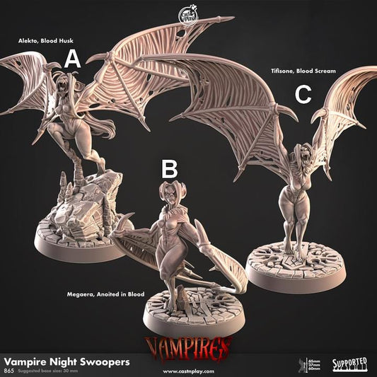 Pack Figurine JDR Vampiresses Nocturnes Cast N Play Impression 3D