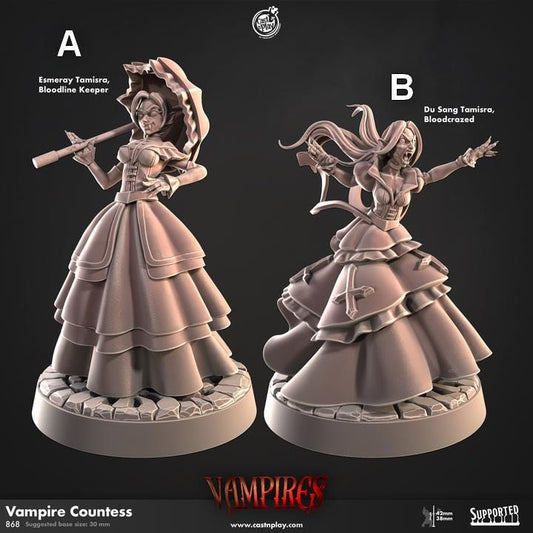 Figurine JDR Comtesse Vampire Pack Cast N Play Impression 3D