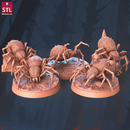 Figurine JDR Pack Araignées STL Miniatures Impression 3D