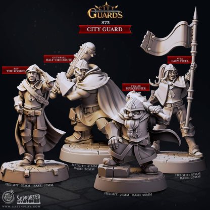 Figurine JDR Garde de citée Cast N Play Impression 3D