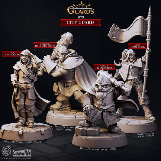 Figurine JDR Garde de citée Cast N Play Impression 3D