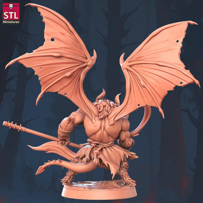 Figurine JDR Diable Ailée STL Miniatures Impression 3D