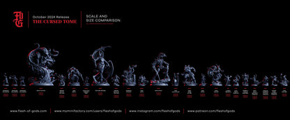 Figurine JDR Monstre osseux Flesh Of Gods Impression 3D