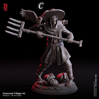 Figurine JDR Zombies villageois Flesh Of Gods Impression 3D