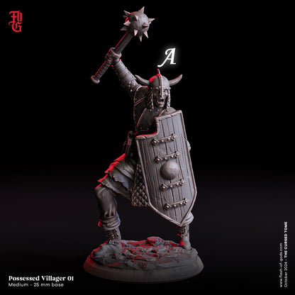 Figurine JDR Zombies villageois Flesh Of Gods Impression 3D