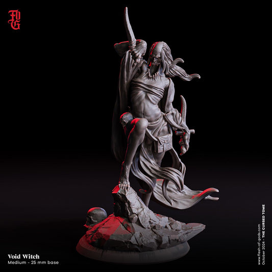 Figurine JDR Sorcière du Vide Flesh Of Gods Impression 3D