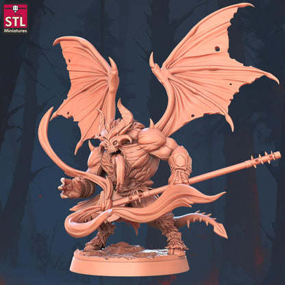 Figurine JDR Diable Ailée STL Miniatures Impression 3D