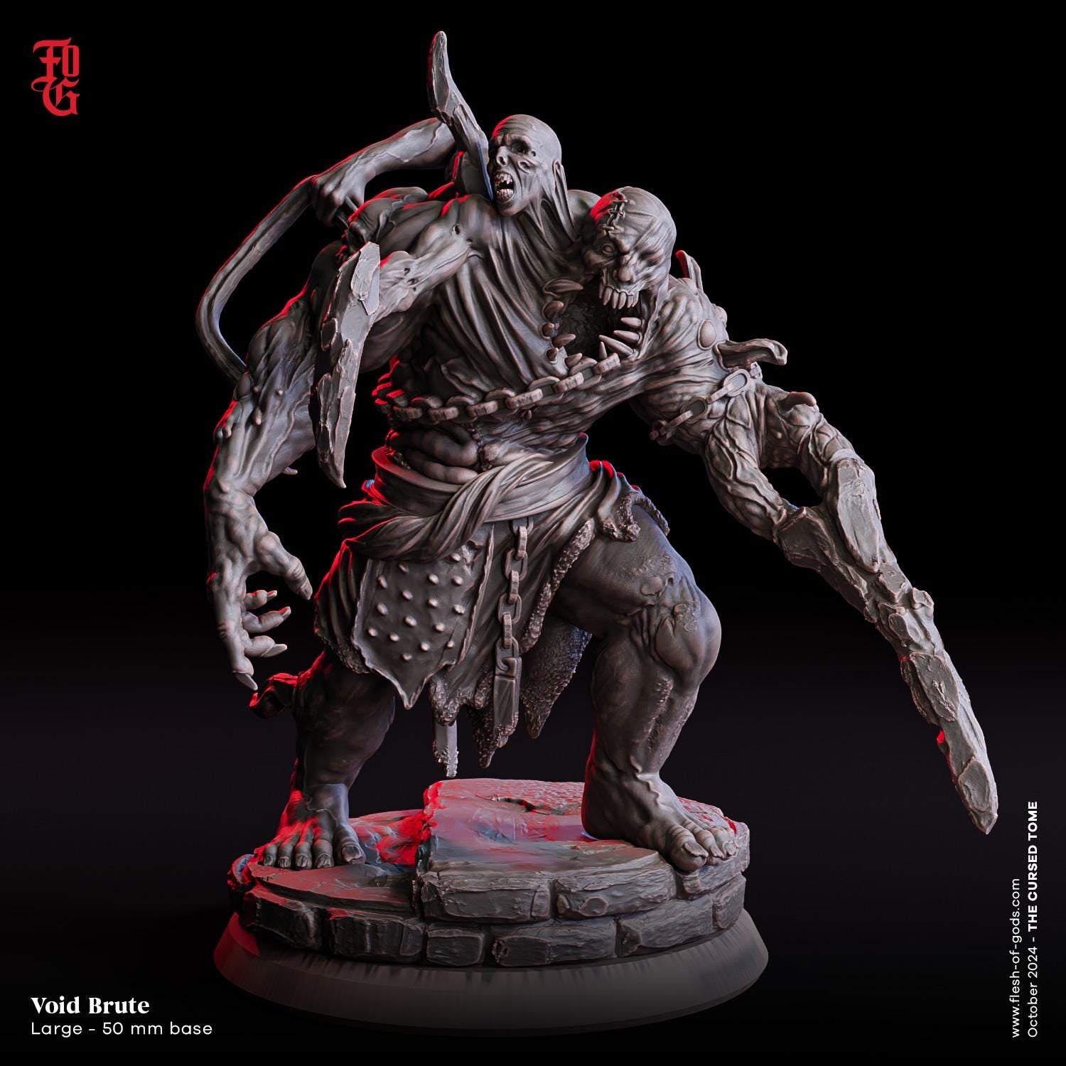 Figurine JDR Brute du Vide Flesh Of Gods Impression 3D