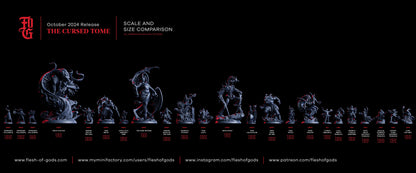 Figurine JDR Sorcière du Vide Flesh Of Gods Impression 3D