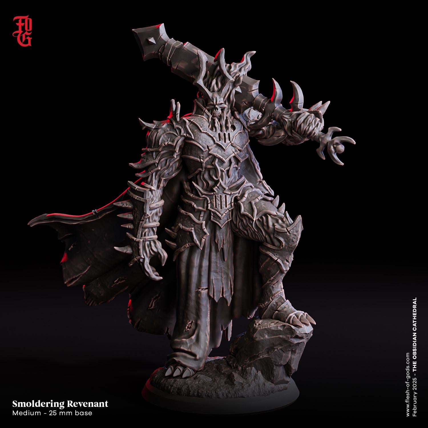 Figurine JDR Revenant Fumant Flesh Of Gods Impression 3D