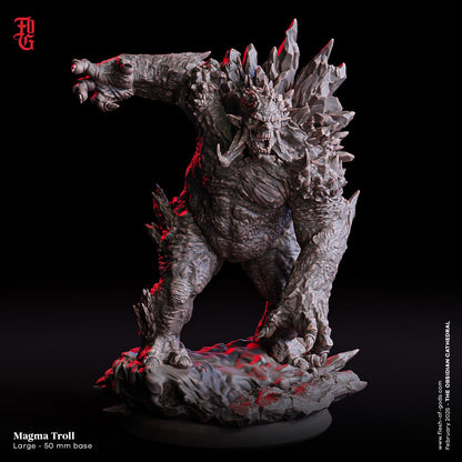 Figurine JDR Troll de Magma Flesh Of Gods Impression 3D