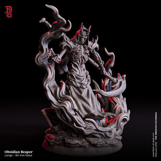 Figurine JDR Faucheuse d'Obsidienne Flesh Of Gods Impression 3D