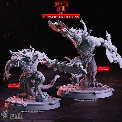Figurine JDR Démons Berserker CastnPlay Impression 3D