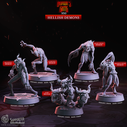 Figurine JDR Démons Infernaux CastnPlay Impression 3D