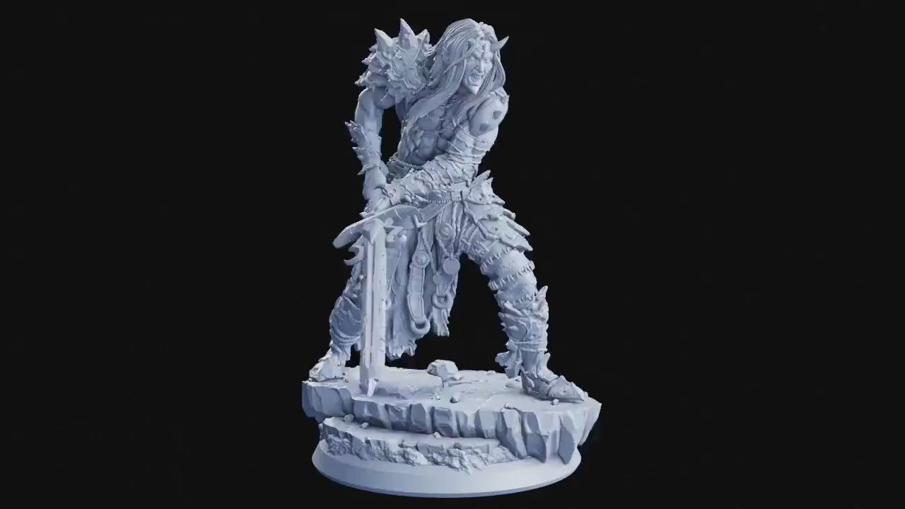 Figurine JDR Guerrier Occultiste Flesh Of Gods Impression 3D