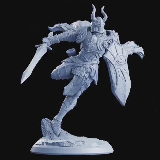 Figurine JDR Paladin 2 Flesh Of Gods Impression 3D