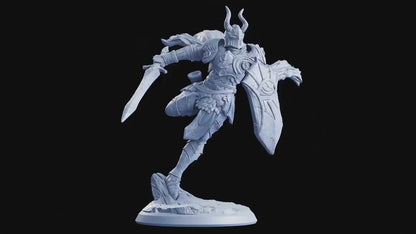 Figurine JDR Paladin 2 Flesh Of Gods Impression 3D