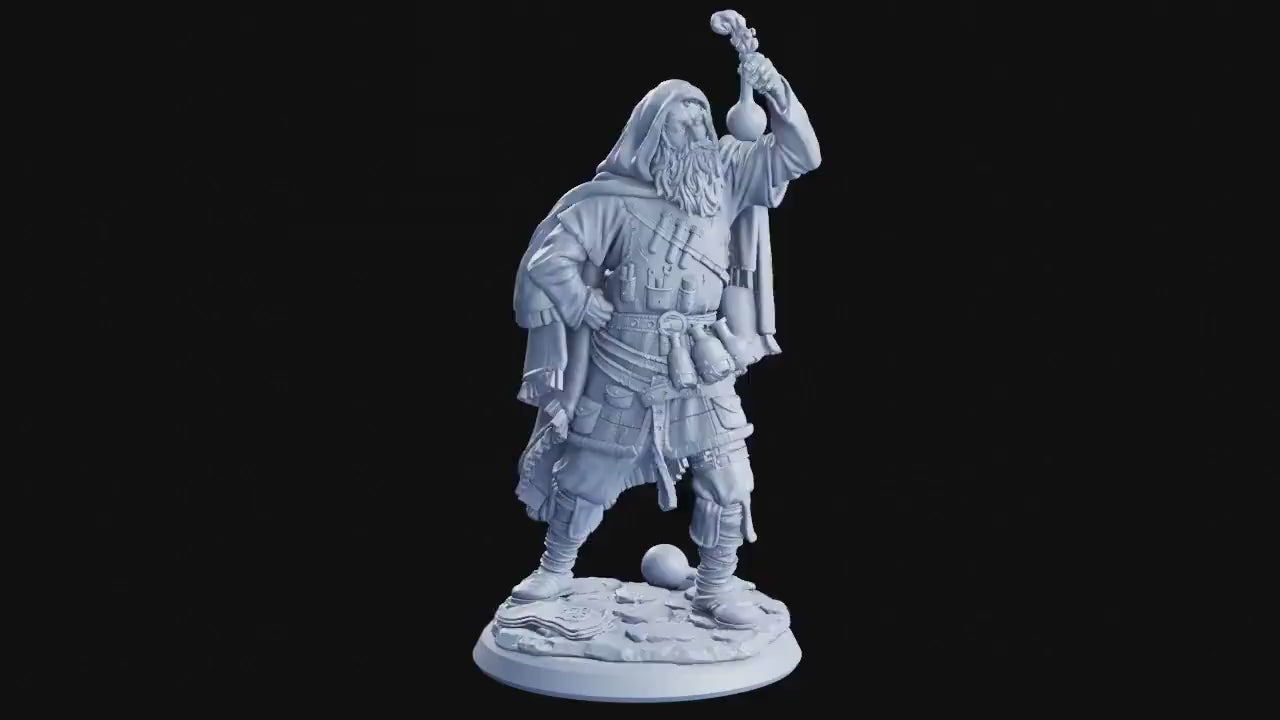 Figurine JDR Alchimiste Flesh Of Gods Impression 3D