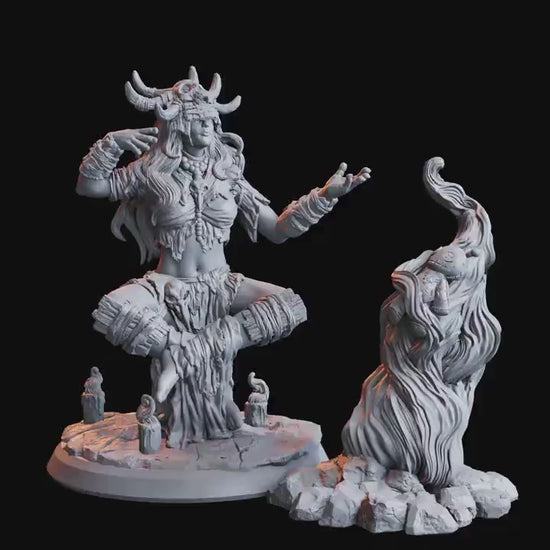 Figurine JDR Sorciere des Marais Flesh Of Gods Impression 3D