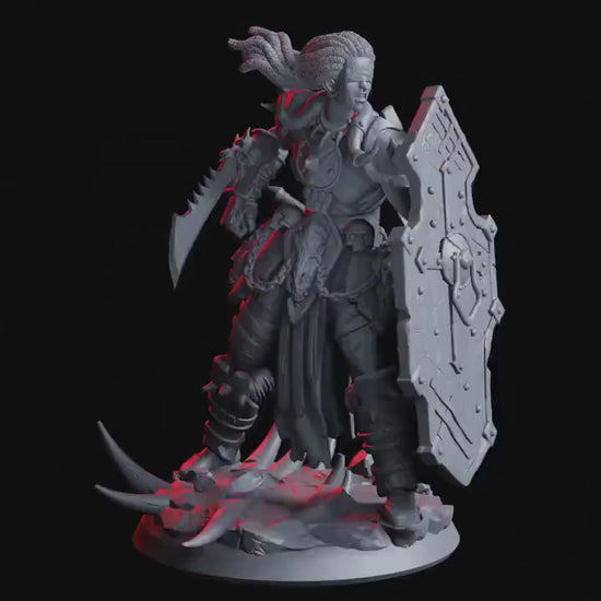 Figurine JDR Guerriere Humaine Numa Flesh Of Gods Impression 3D