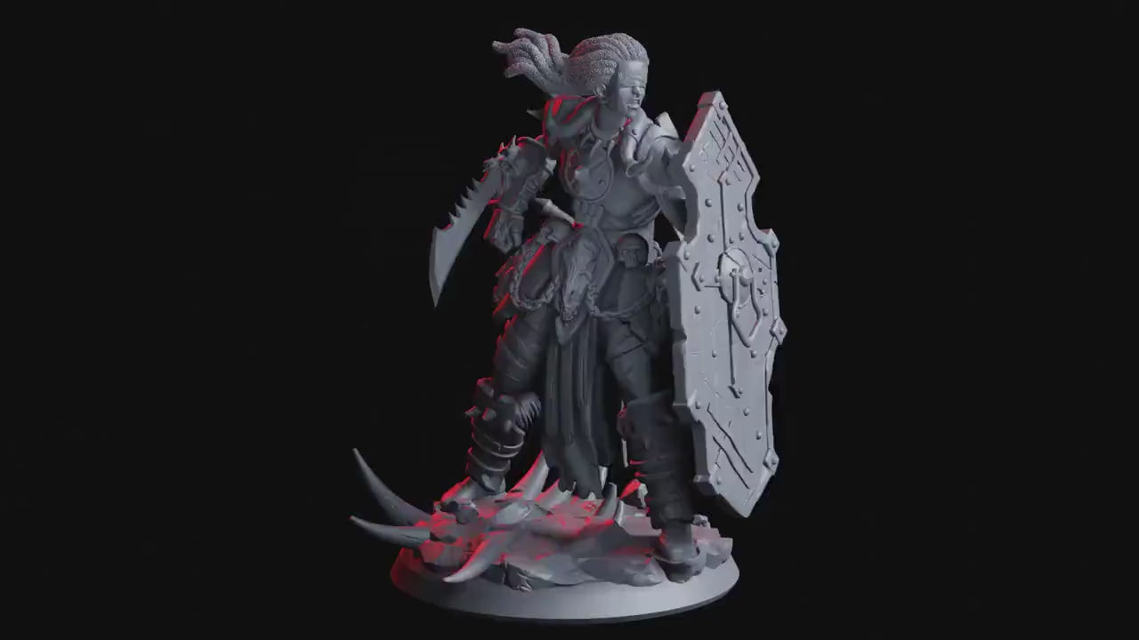 Figurine JDR Guerriere Humaine Numa Flesh Of Gods Impression 3D