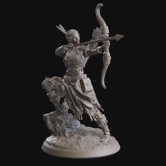 Figurine Guerriere tribale 02 Flesh of Gods Impression 3D