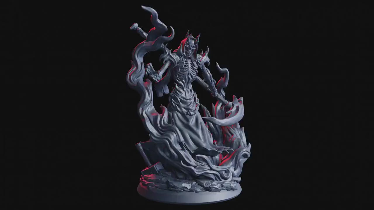 Figurine JDR Faucheuse d'Obsidienne Flesh Of Gods Impression 3D