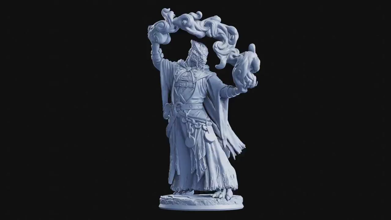 Figurine JDR Ensorceleuse Draconique Flesh Of Gods Impression 3D