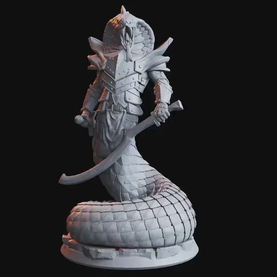 Figurine JDR Homme-Serpent 01 Flesh Of Gods Impression 3D