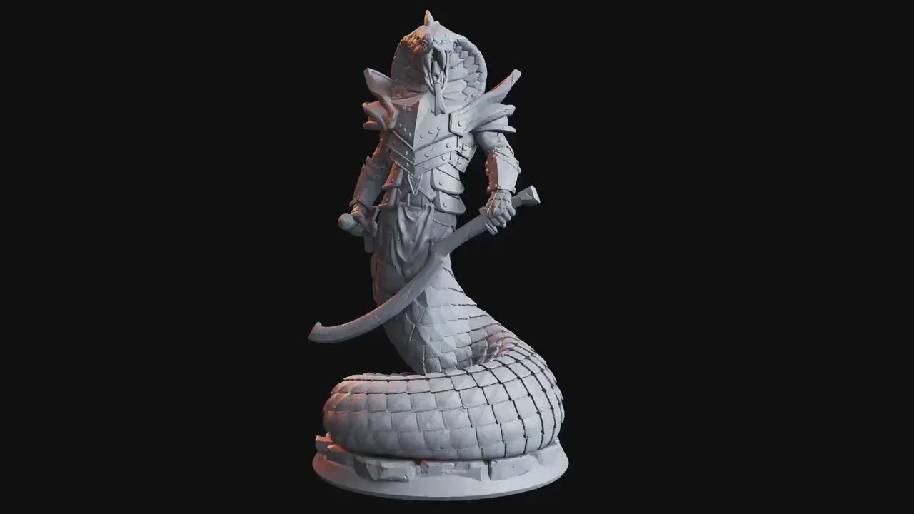 Figurine JDR Homme-Serpent 01 Flesh Of Gods Impression 3D