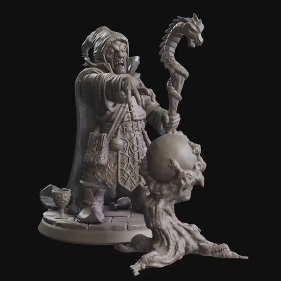 Figurine Gnome Magicien Flesh Of Gods Impression 3D