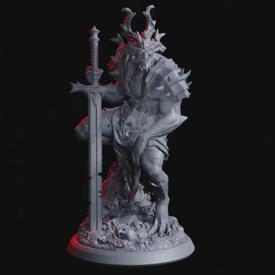 Figurine JDR Démon Enrager Flesh Of Gods Impression 3D