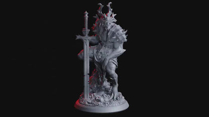 Figurine JDR Démon Enrager Flesh Of Gods Impression 3D
