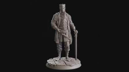 Figurine Empreur Elfe Drow Flesh Of Gods Impression 3D