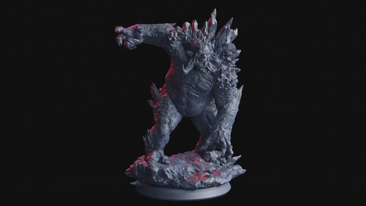 Figurine JDR Troll de Magma Flesh Of Gods Impression 3D