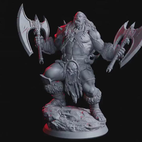 Figurine JDR Orc Korgol Flesh Of Gods Impression 3D
