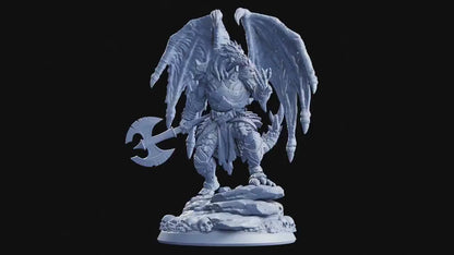 Figurine jdr Abishai Guerrier Flesh Of Gods Impression 3D