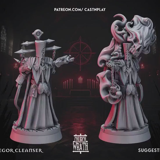 Figurine JDR Cultiste Archevêques Pack Cast N Play Impression 3D